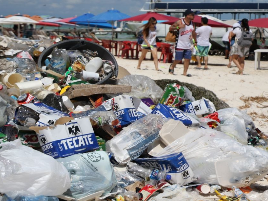 Basura en playas de Cancún se duplica - Entérate Cancún