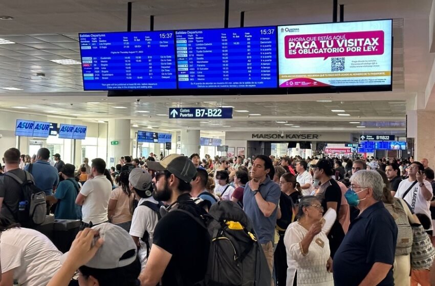 La renuncia masiva de trabajadores de Menzies Aviation, empresa responsable del 60% del manejo de tierra en el Aeropuerto Internacional de Cancún