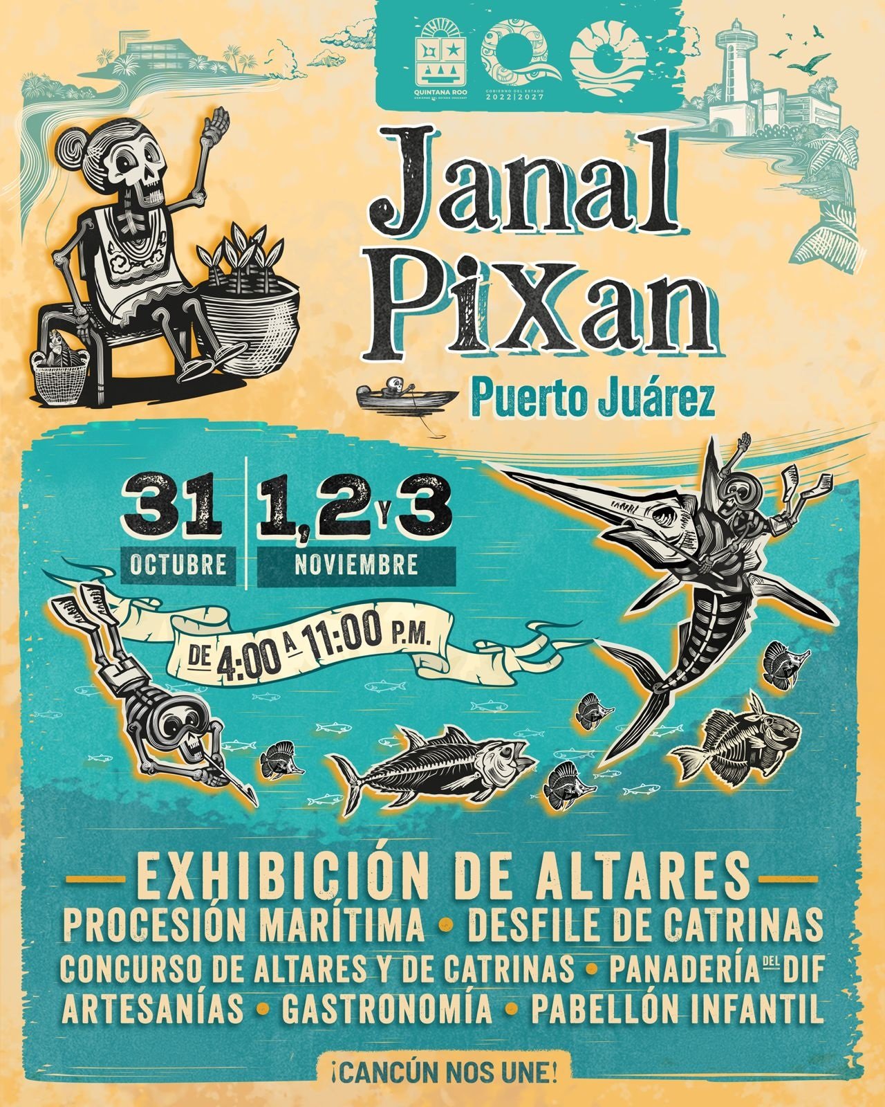 Janal Janal Pixán en Puerto Juárez: Celebra el Día de Muertos con Altares ...