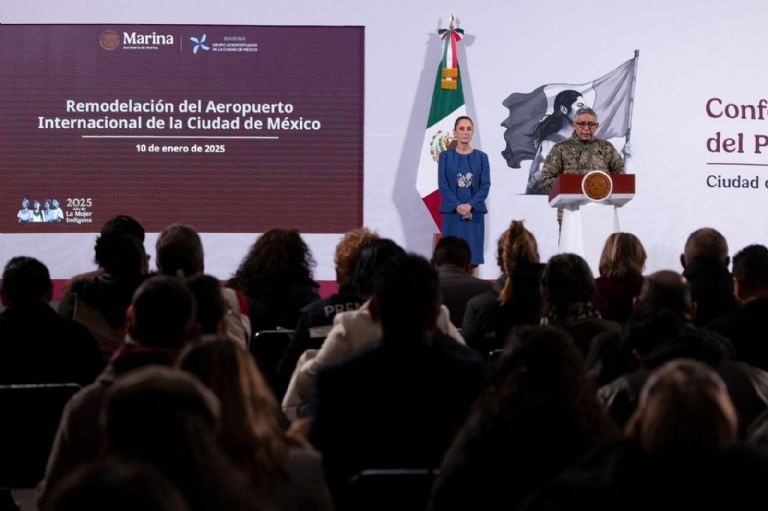  Anuncia Claudia Sheinbaum remodelación del Aeropuerto Internacional de la Ciudad de México