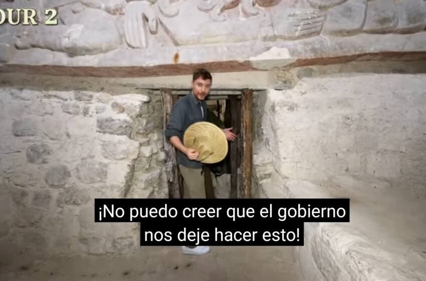  INAH demanda a empresa de Mr.Beast por daños y uso indebido de zonas arqueológicas en México