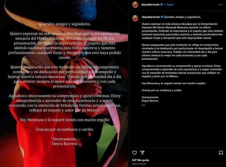  Críticas y disculpas: Deyra Barrera comete error al cantar el Himno Nacional en evento de WWE y Triple A