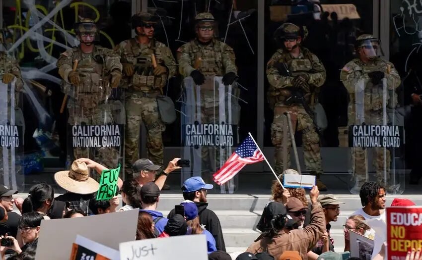  Trump despliega 4,700 militares en Los Ángeles ante protestas por redadas migratorias