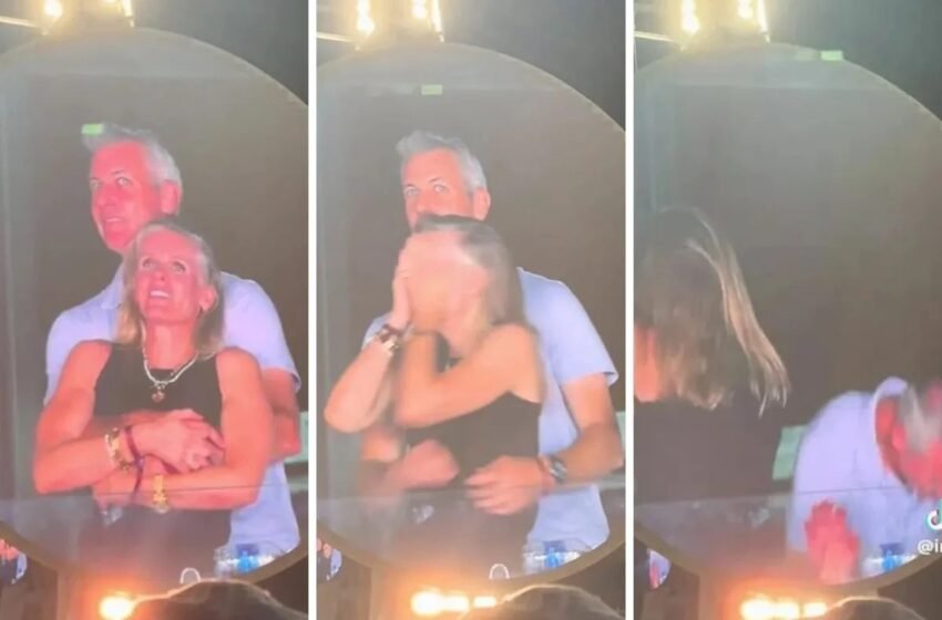  Coldplay exhibe por error a presunta pareja infiel en concierto y redes ya los identificaron