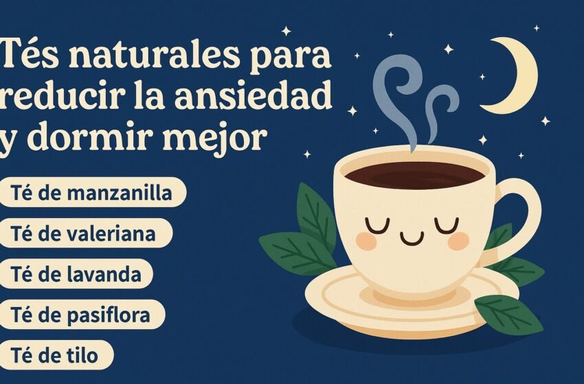  Tés naturales para reducir la ansiedad y dormir mejor: opciones efectivas y fáciles de preparar