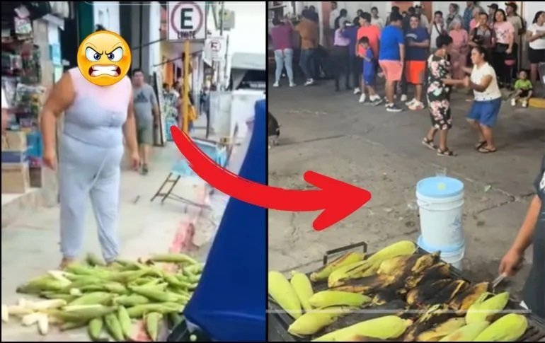 “Lady Elotes”: vecinos de Misantla organizan kermés solidaria tras agresión a vendedor ambulante