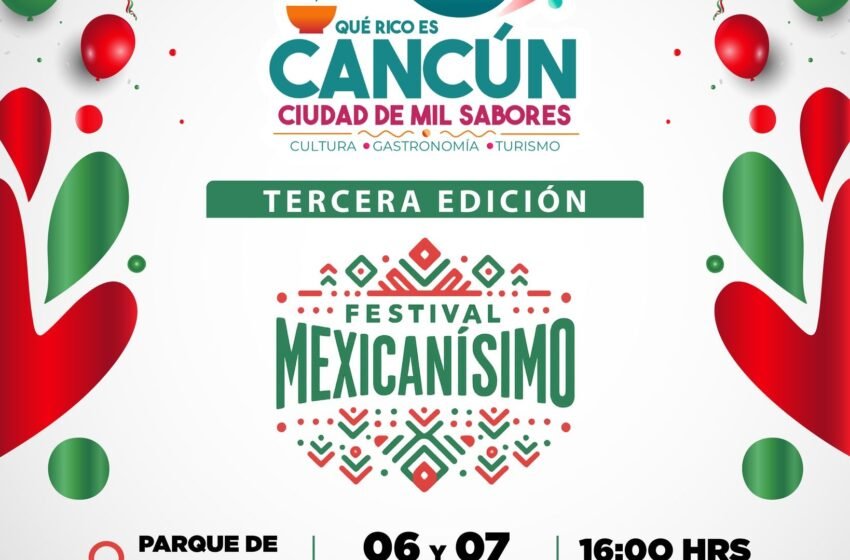  “¡Qué rico es Cancún!” celebra su tercera edición con música y gastronomía en el Parque de las Palapas
