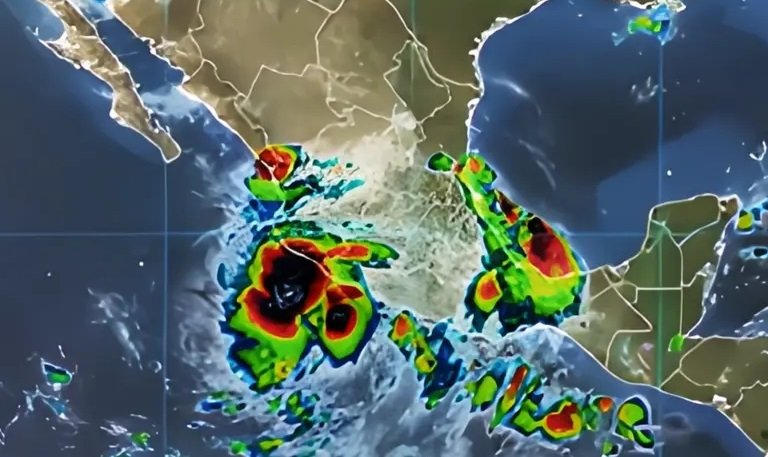  Tormenta tropical Ivo amenaza con lluvias intensas y fuerte oleaje en el occidente de México