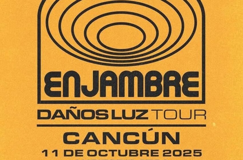  Enjambre llega a Cancún con su “Daños Luz Tour” en octubre