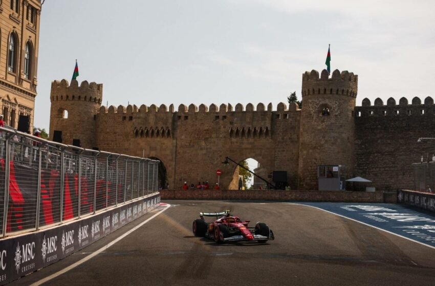 F1 GP de Azerbaiyán: Hamilton lidera y Ferrari sorprende en los entrenamientos libres en Bakú