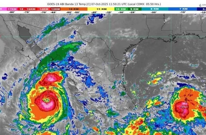  Priscilla se intensifica a huracán Categoría 2 frente a Baja California Sur