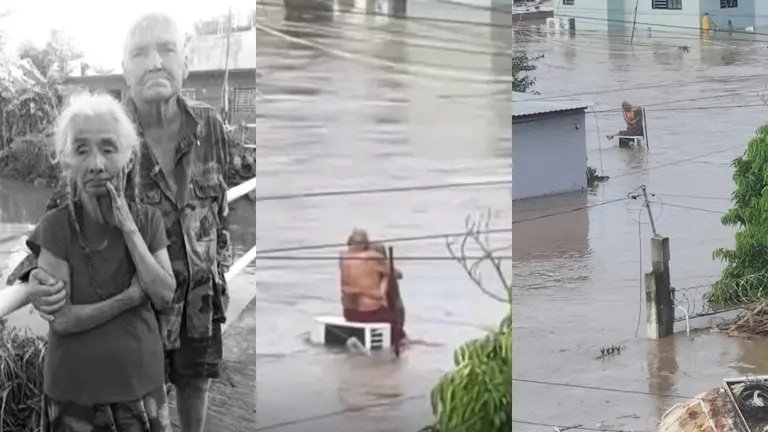 Fallece Doña Elodia, la abuelita que se hizo viral al sobrevivir abrazada de su esposo durante las inundaciones en Poza Rica