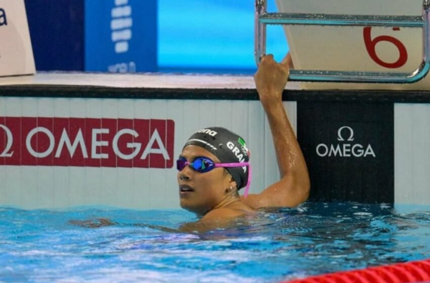 Miranda Grana hace historia: primera mexicana en ganar medalla en la Copa del Mundo de Natación 2025