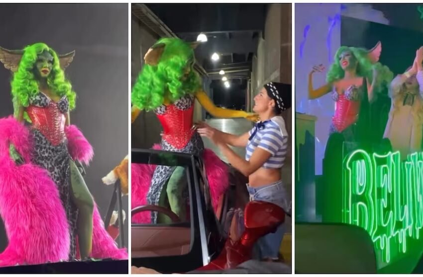  Belinda deslumbra como Greta de los Gremlins en su fiesta “Beliween 2025” en CDMX