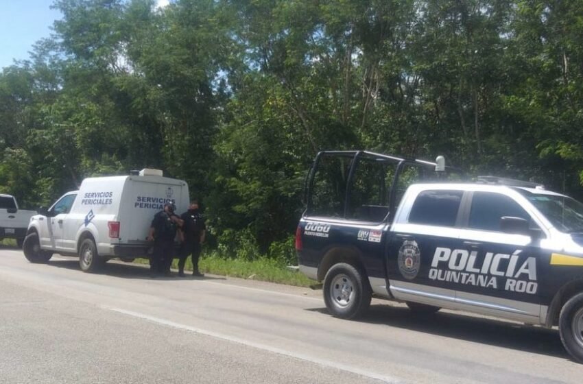  Hallan dos personas ejecutadas dentro de un vehículo abandonado en Puerto Morelos
