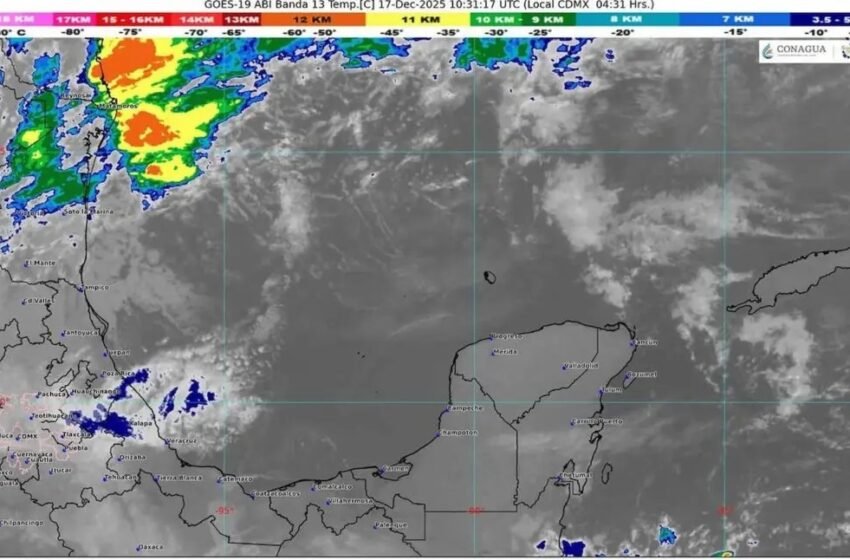  Pronostican descenso de temperaturas y lluvias en Quintana Roo este 17 de diciembre