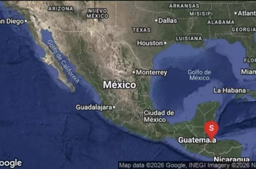  Sismo de magnitud 5.6 se registra en límites de Quintana Roo y Guatemala; no se reportan daños