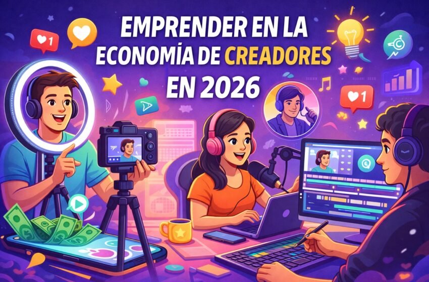  Emprender en la economía de creadores en 2026: oportunidades, estrategias y claves para generar ingresos digitales
