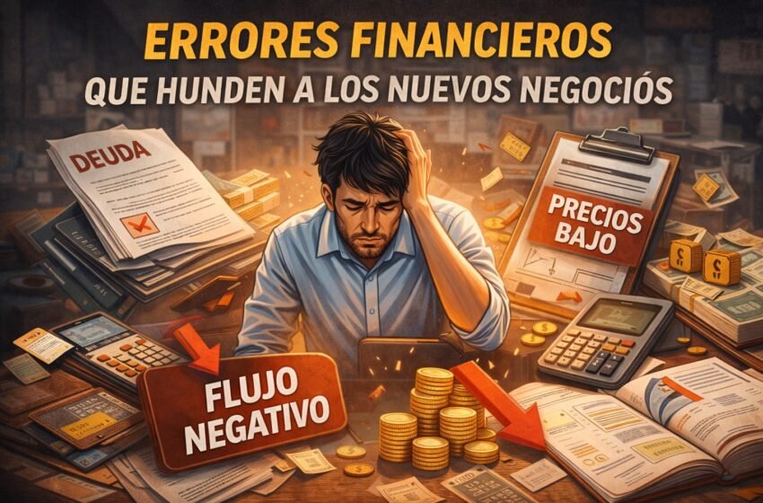  Errores financieros que hunden a los nuevos negocios y cómo evitarlos desde el primer día