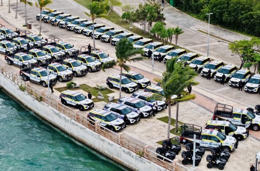  Cancún refuerza su seguridad con 70 nuevas patrullas equipadas con tecnología de punta
