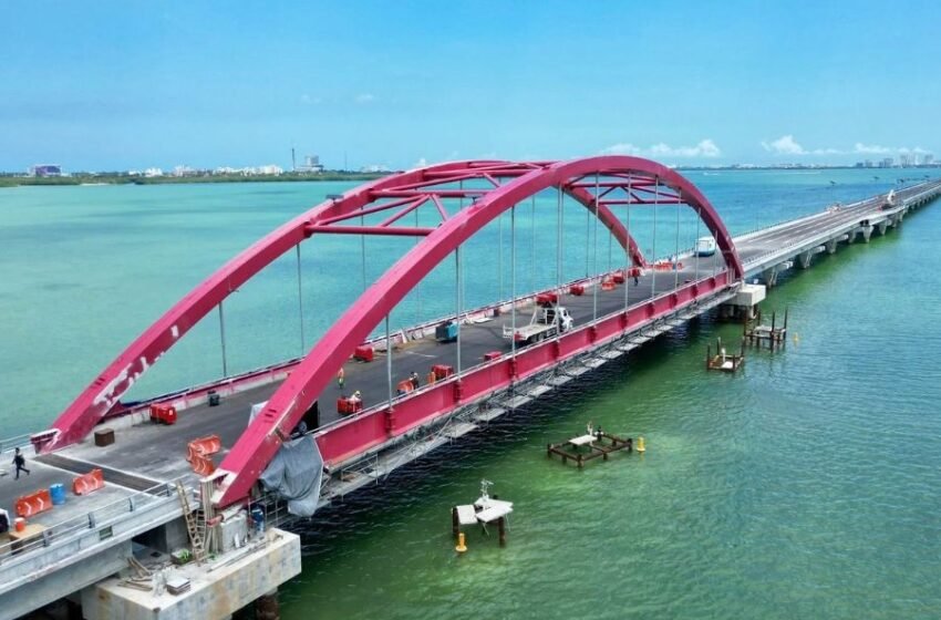 Puente Nichupté en Cancún abrirá el 3 de mayo; afinan detalles para inauguración con Claudia Sheinbaum