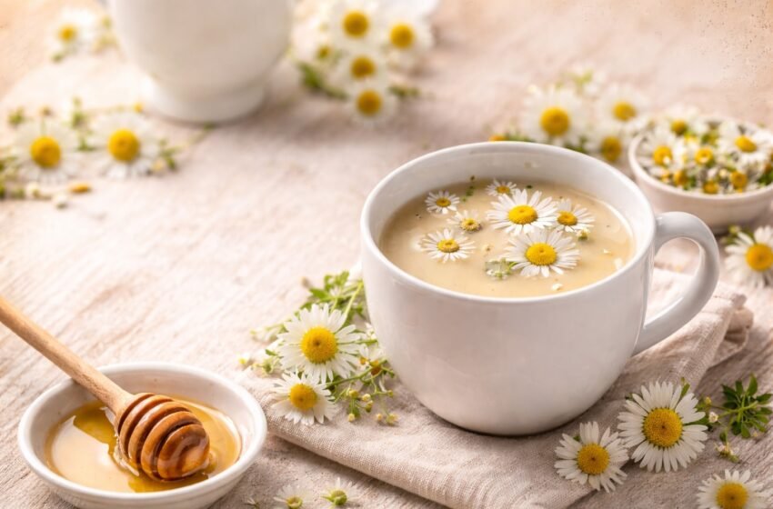  Té de manzanilla con leche: beneficios sorprendentes para la salud, el sueño y el estrés