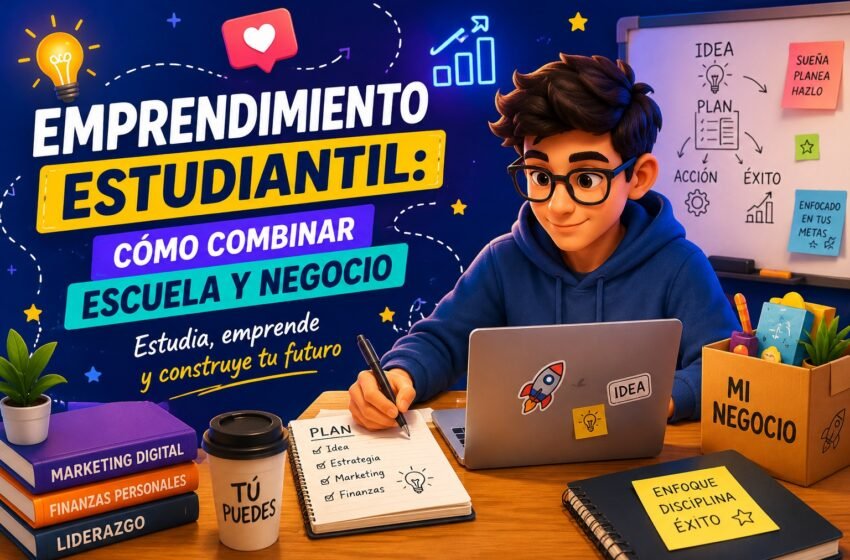  Emprendimiento estudiantil: cómo combinar la escuela y un negocio con éxito