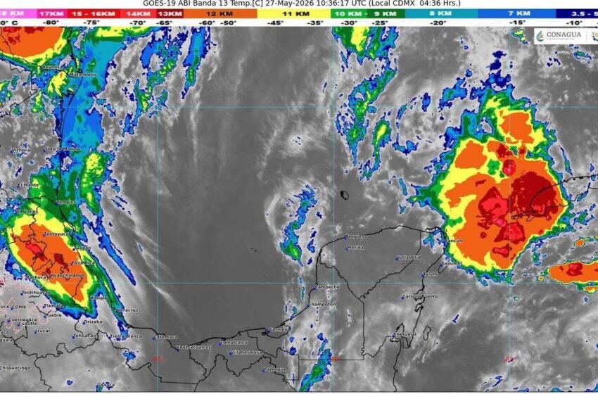  Clima en Cancún hoy: pronostican lluvias fuertes, intenso calor y vientos de hasta 40 km/h