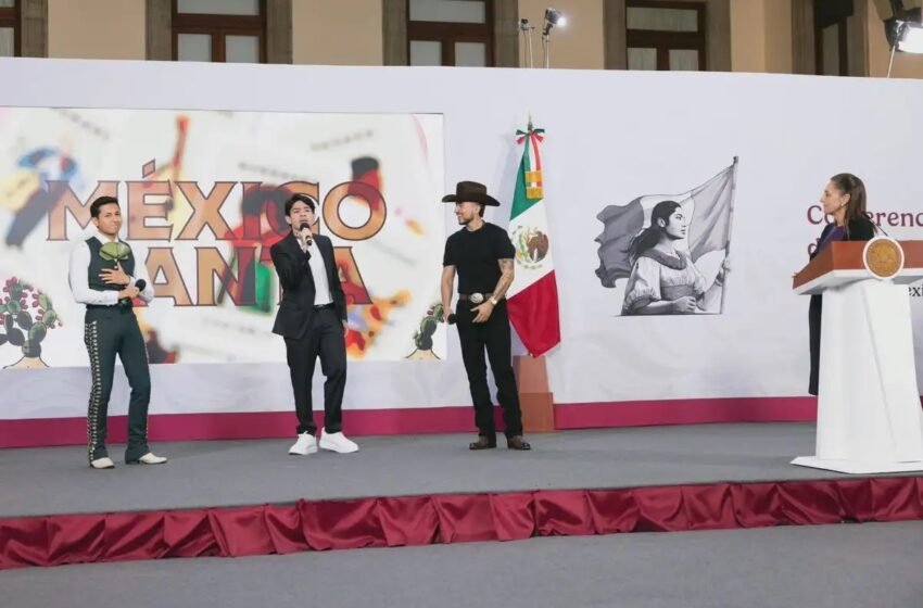  Claudia Sheinbaum lanza la segunda edición de México Canta junto a Junior H y Majo Aguilar