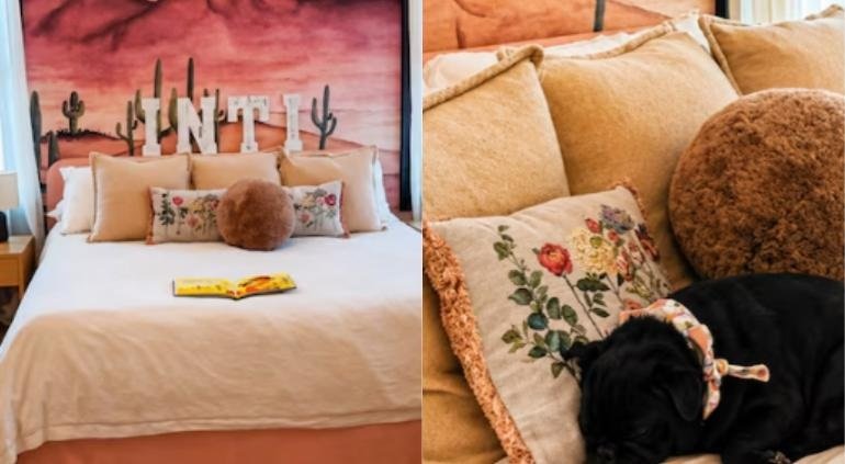  Critican a Ángela Aguilar por foto de su perro en presunta recámara de Inti, hija de Christian Nodal