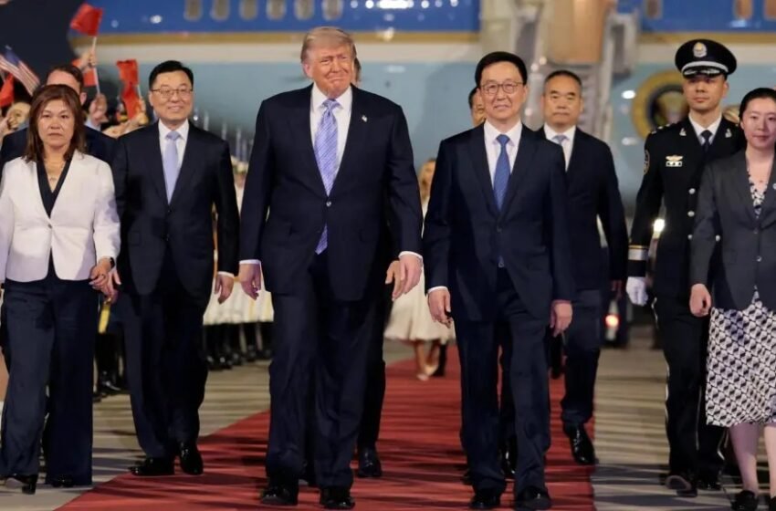  Donald Trump llega a China para una cumbre clave con Xi Jinping marcada por Taiwán, comercio e Irán