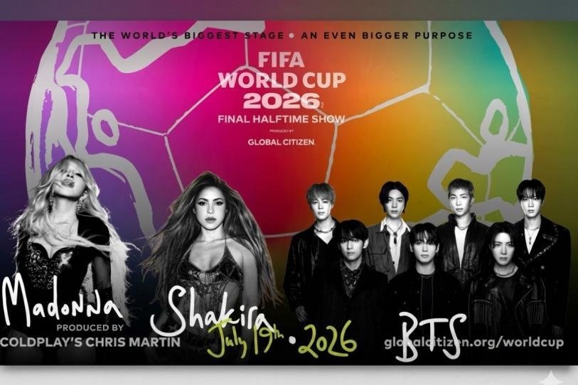  Shakira, Madonna y BTS encabezarán el show de medio tiempo de la final del Mundial 2026