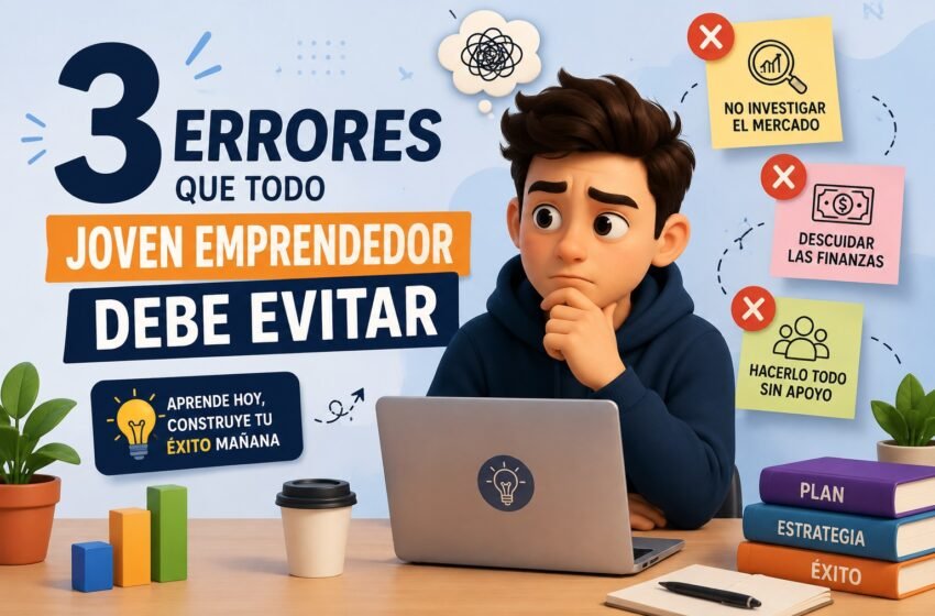  Los errores que todo joven emprendedor debe evitar para lograr el éxito de su negocio