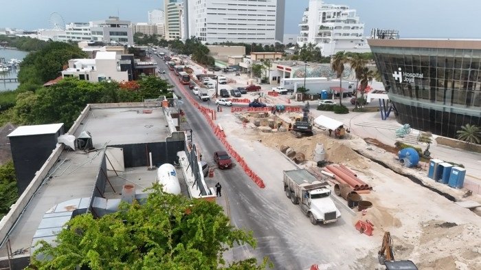  Distribuidor Vial Kukulcán alcanza 24.35% de avance y fortalecerá la movilidad en la Zona Hotelera de Cancún