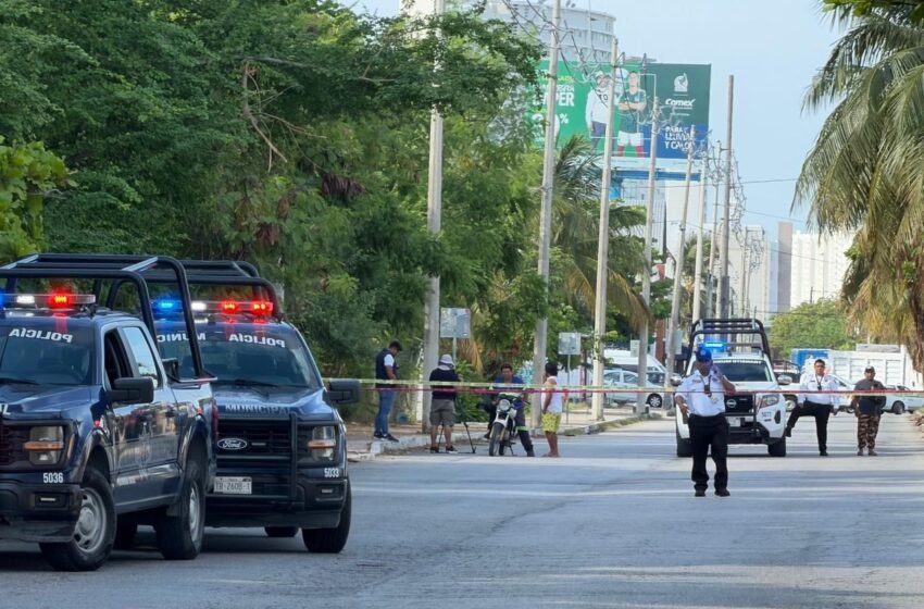  Hallan cuerpo sin vida con huellas de violencia en la Av. Bonampak de Cancún; Fiscalía investiga el caso