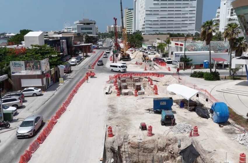  Distribuidor Vial Kukulcán registra 33% de avance y beneficiará a más de 1.3 millones de habitantes en Cancún