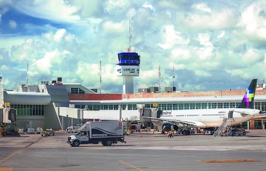  Tráfico internacional del Aeropuerto de Cancún cae 12.7% en julio y suma tres meses de bajas