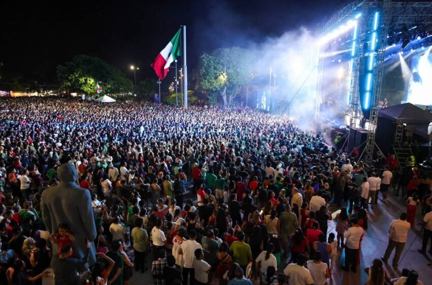  ¡Cancún se llena de música! Lucero y Mijares reúnen a más de 18 mil personas en Plaza de la Reforma