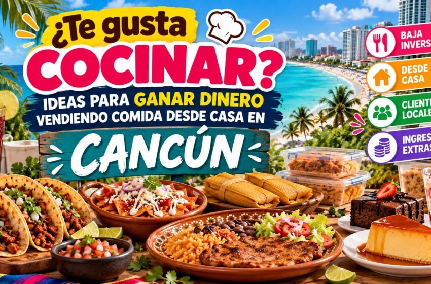  ¿Te gusta cocinar? 10 ideas para ganar dinero vendiendo comida desde casa en Cancún